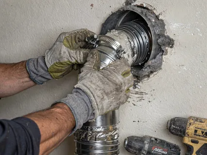 Dryer Vent Hose Installation in Westlake