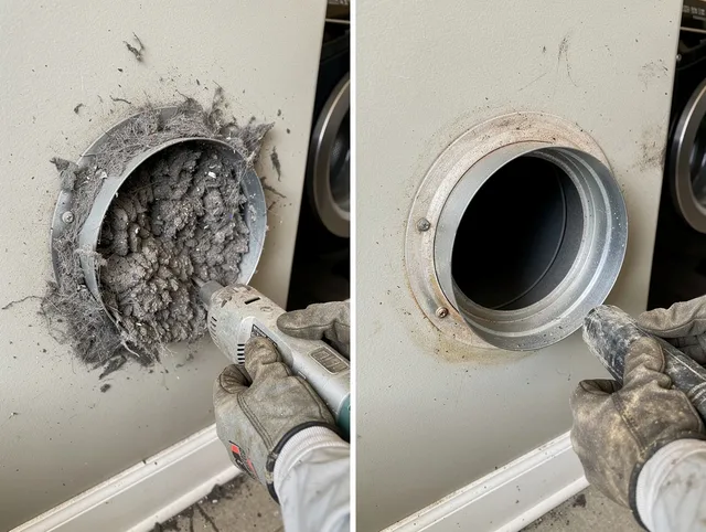 Professional clogged vent cleaning by Westlake Dryer Vent Cleaning in Westlake