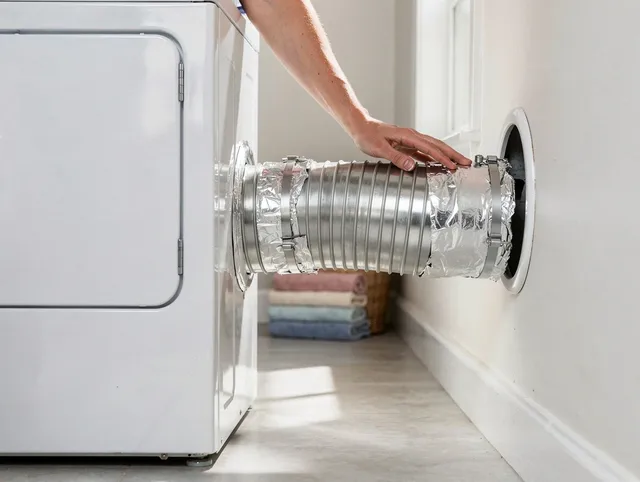 Professional dryer vent hose installation by Westlake Dryer Vent Cleaning in Westlake