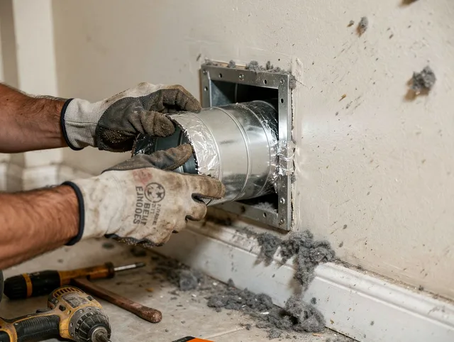 Professional dryer vent repair and installation by Westlake Dryer Vent Cleaning in Westlake