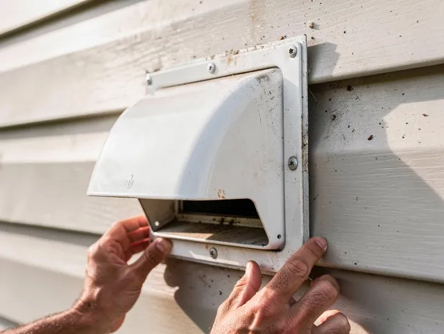 Westlake Dryer Vent Cleaning technician delivering thorough residential dryer vent cleaning service in Westlake